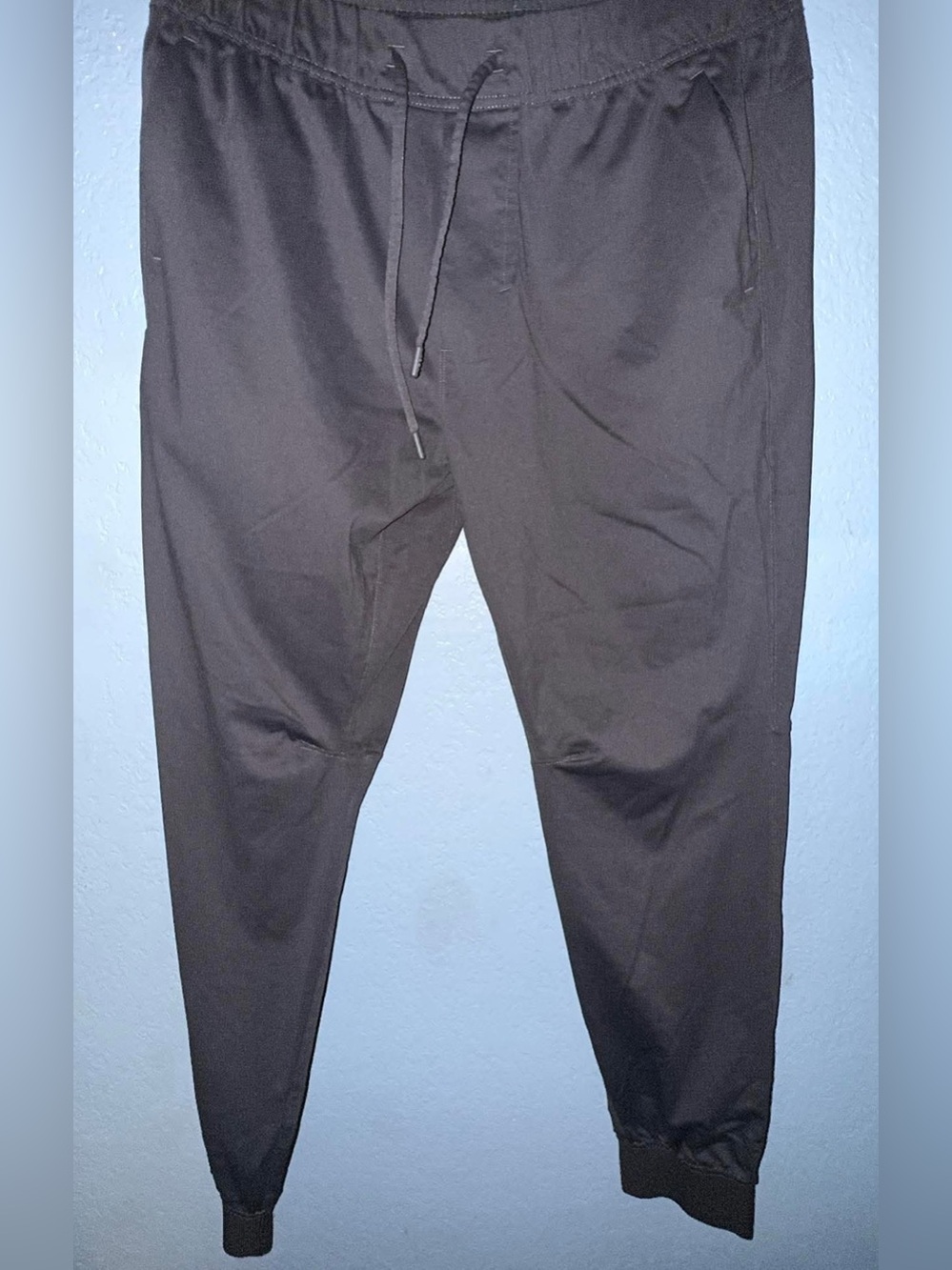Men's Black Jogger Pants - Casual Elastic Waist